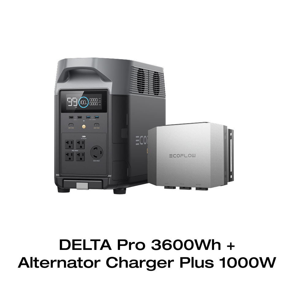 ECOFLOW 新発売！EcoFlow Alternator Charger 1000W+ポータブル電源