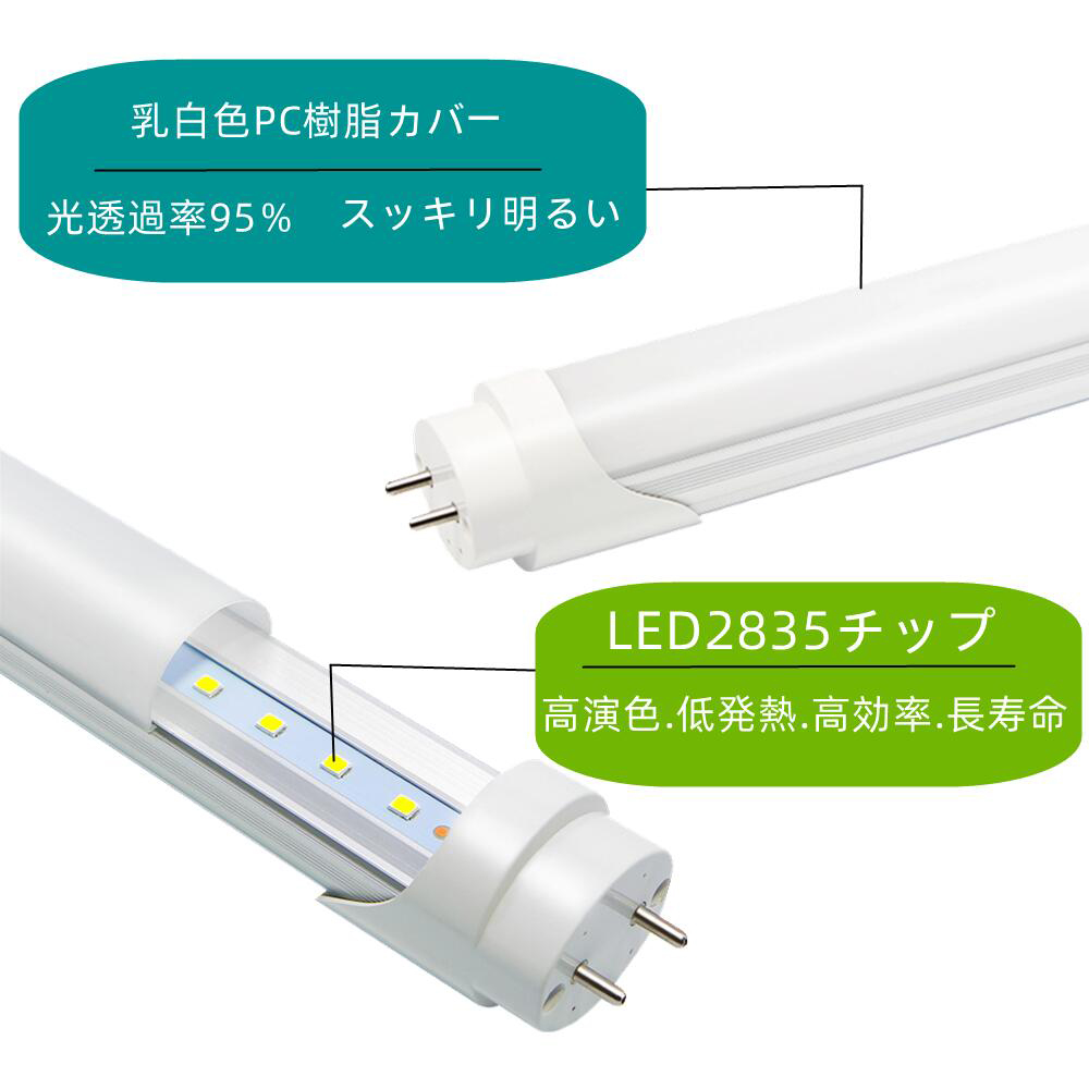 LED蛍光灯 40w形 超高輝度 昼光色6000K led直管蛍光灯1198mm 40W形