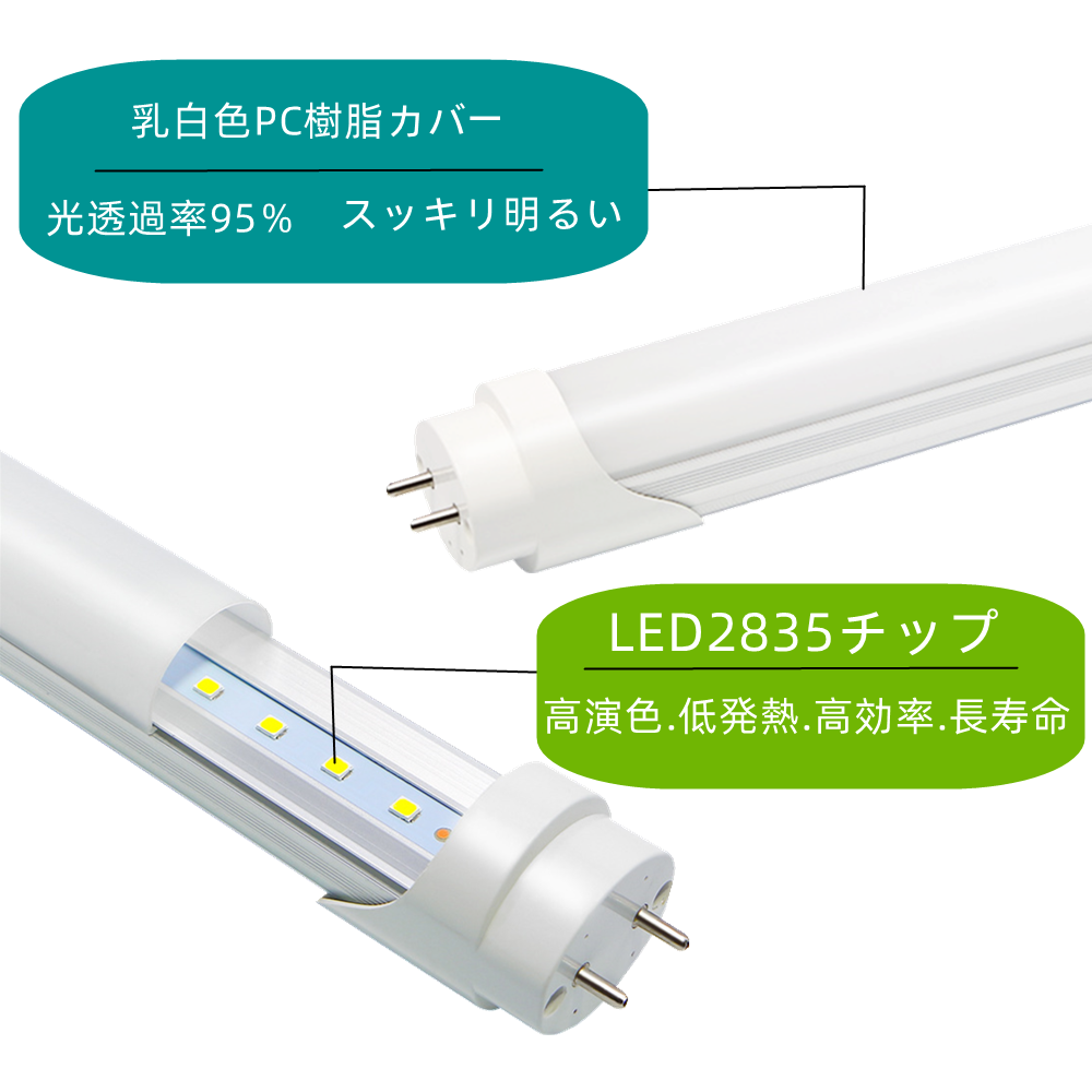 LED蛍光灯 40W形 LED直管 蛍光灯 40W形 1198cm 18W FL40グロー式工事