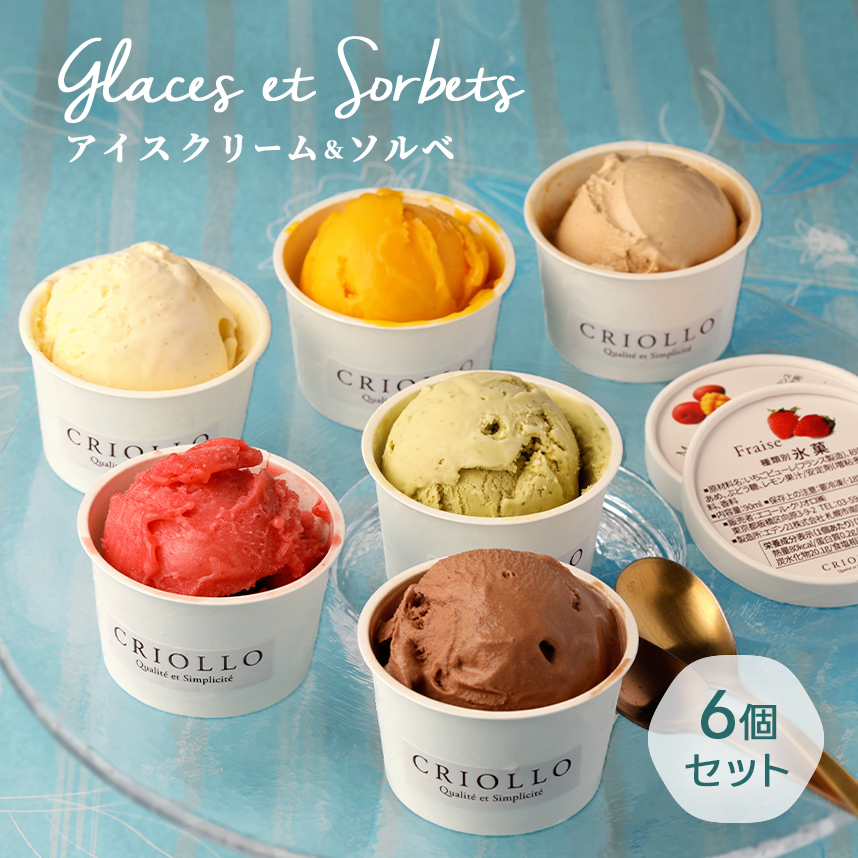 アイスクリーム＆ソルベ 6個セット