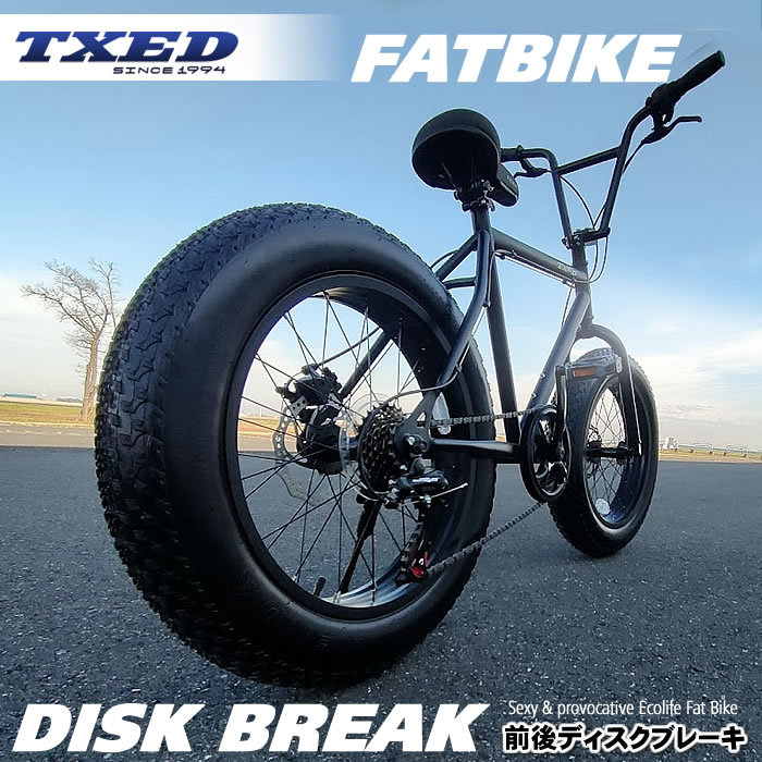 送料無料】ファットバイク ビーチクルーザー 自転車 20インチ