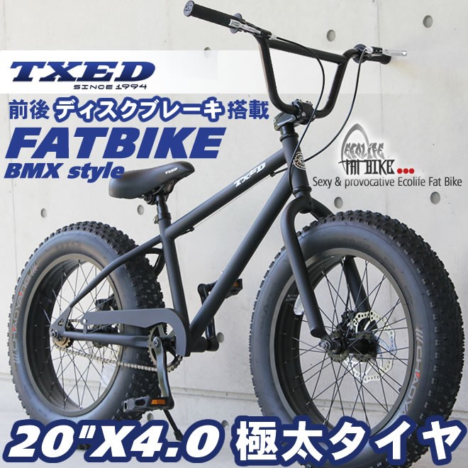 【送料無料】ファットバイク ビーチクルーザー 自転車　20インチ FATBIKE ファットバイク　BMXスタイル