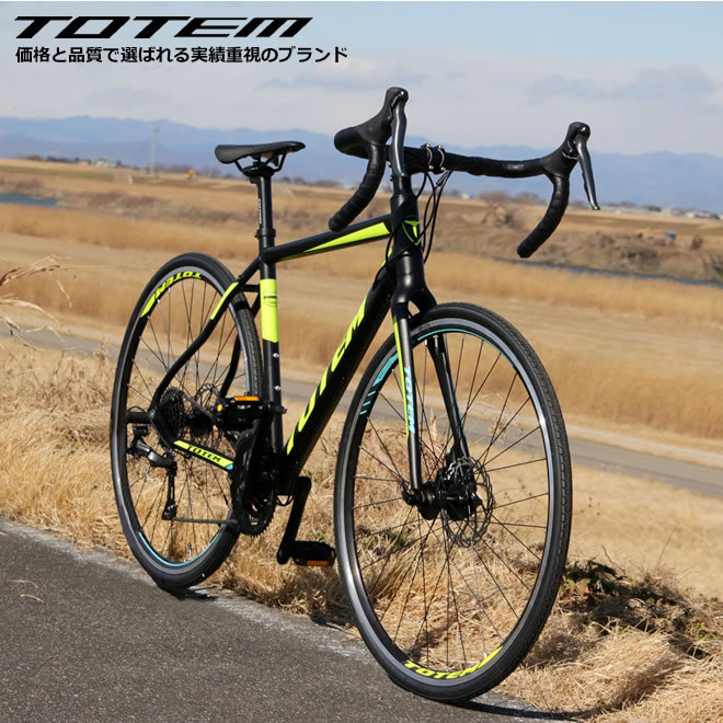 プレゼント付 ロードバイク 自転車 アルミ 軽量 700C TOTEM シマノ16段 