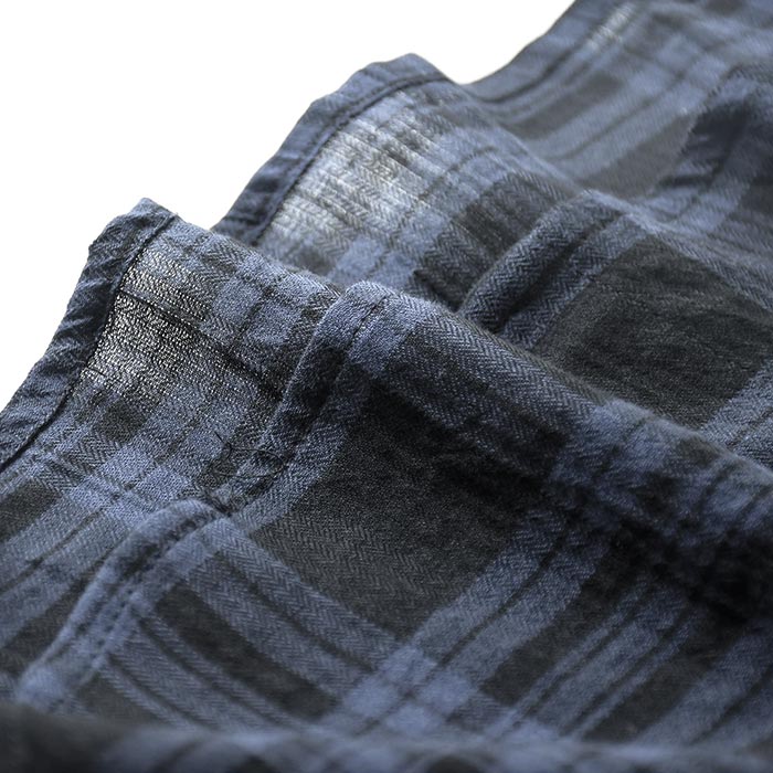 袖フリルブラウス 長袖 レディース COLORK シャーリング チェック柄 綿 25AW0904, |  | 13