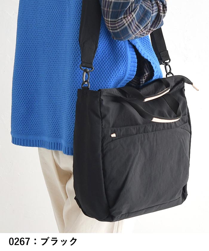 ショルダーバッグ トートバッグ EARTH MADE 10ポケット ナイロン 2WAY 軽い アースメイド 鞄 春 夏 25SS0219, c14, | EARTH MADE | 14