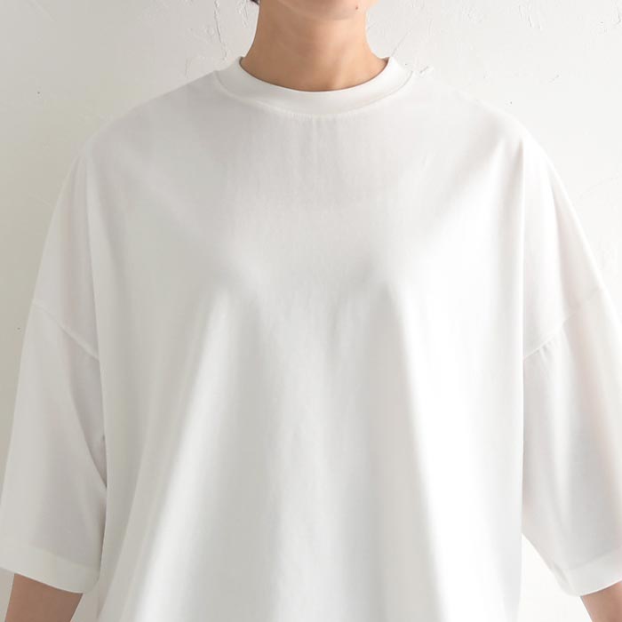 メール便可 カットソー 五分袖 レディース 接触冷感 ワイド ひんやり Tシャツ 大きいサイズ 25SS0523R, |  | 17