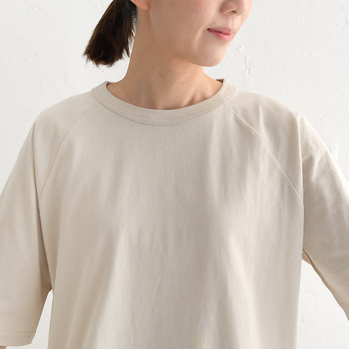 メール便可 Tシャツ 五分袖 レディース プルオーバー カットソー 接触冷感 クルーネック エンザイム天竺 半袖 綿100％ 大きいサイズ 25SS0501, |  | 16