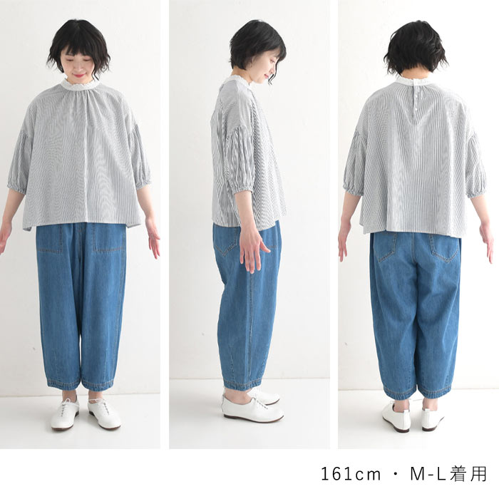 メール便可 シャツチュニック 七分袖 レディース 綿100％ 襟レース 涼しい ブラウス 25SS0523, |  | 19