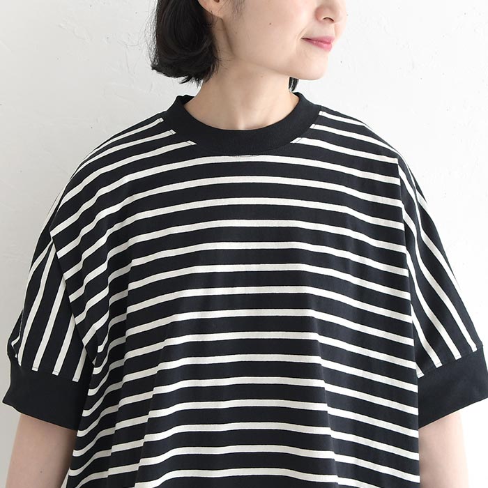 ボーダー Tシャツ カットソー 綿100％ 春 夏 30代 40代 50代 26SS0403