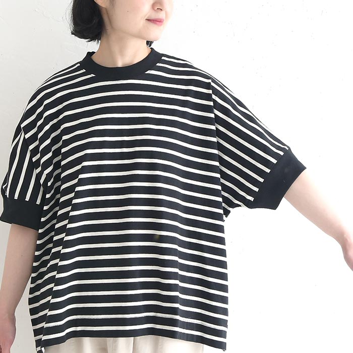 ボーダー Tシャツ カットソー 綿100％ 春 夏 30代 40代 50代 26SS0403