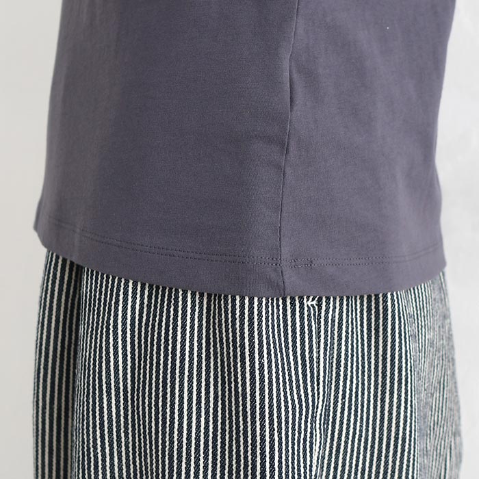 Tシャツ ハイネック 六分袖 レディース プルオーバー カットソー 接触冷感 エンザイム天竺 綿100％ UVカット 春夏 26SS0424, |  | 21