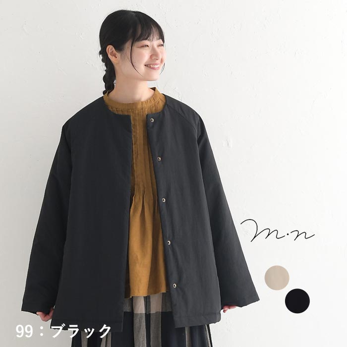 中綿 ショートコート アウター レディース M〜3L 軽量 Aライン