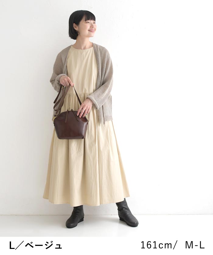 50％OFF セール！ 返品交換不可 ノースリーブワンピース 綿100％ ポプリン ロング ギャザー ゆったり Aライン レディース 25AW0822, q0109, q5, |  | 11