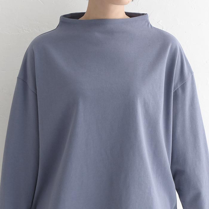 プルオーバー カットソー 長袖 レディース ボトルネック 無地 コットン Bliss bunch 綿100％ 24AW0906, | Bliss bunch | 14