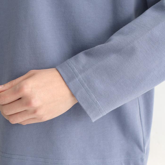 プルオーバー カットソー 長袖 レディース ボトルネック 無地 コットン Bliss bunch 綿100％ 24AW0906, | Bliss bunch | 16