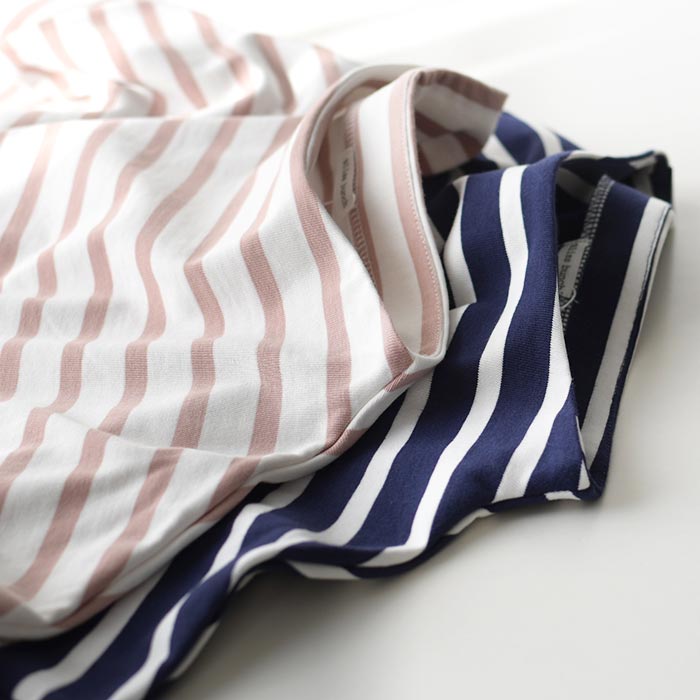 50％OFF セール！ 返品交換不可 プルオーバー カットソー 長袖 レディース ボトルネック ボーダー コットン Bliss bunch 綿100％ 24AW0906, q1219, q5, | Bliss bunch | 13