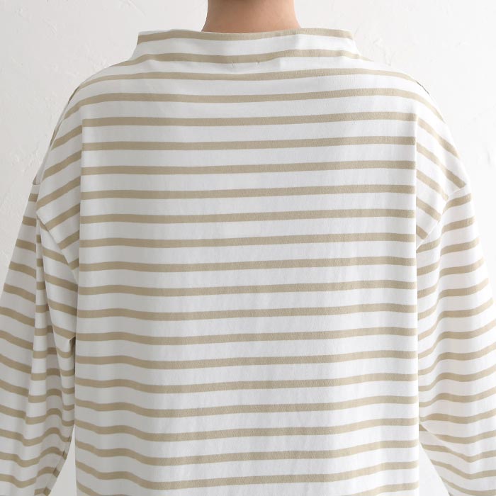 50％OFF セール！ 返品交換不可 プルオーバー カットソー 長袖 レディース ボトルネック ボーダー コットン Bliss bunch 綿100％ 24AW0906, q1219, q5, | Bliss bunch | 15