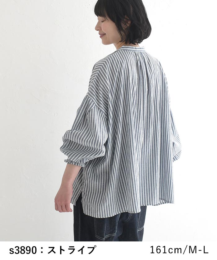 ブラウス 綿100％ ピンタック 長袖 春 夏 30代 40代 50代 26SS0403 