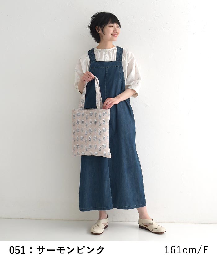 トートバッグ 縦型 A4 レディース 軽量 ジャガード織り 花柄 25SS0314, |  | 05