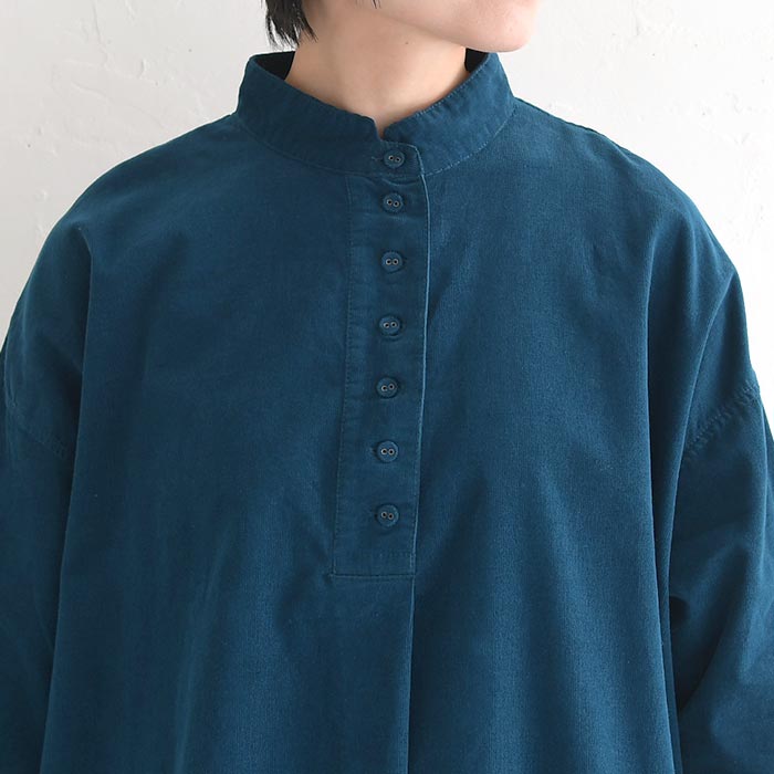 シャツ ブラウス 長袖 レディース コットン コーデュロイ Bliss bunch ブリスバンチ 綿100％ 24AW1114, Bliss bunch シャツ ブラウス 長袖 レディース コットン