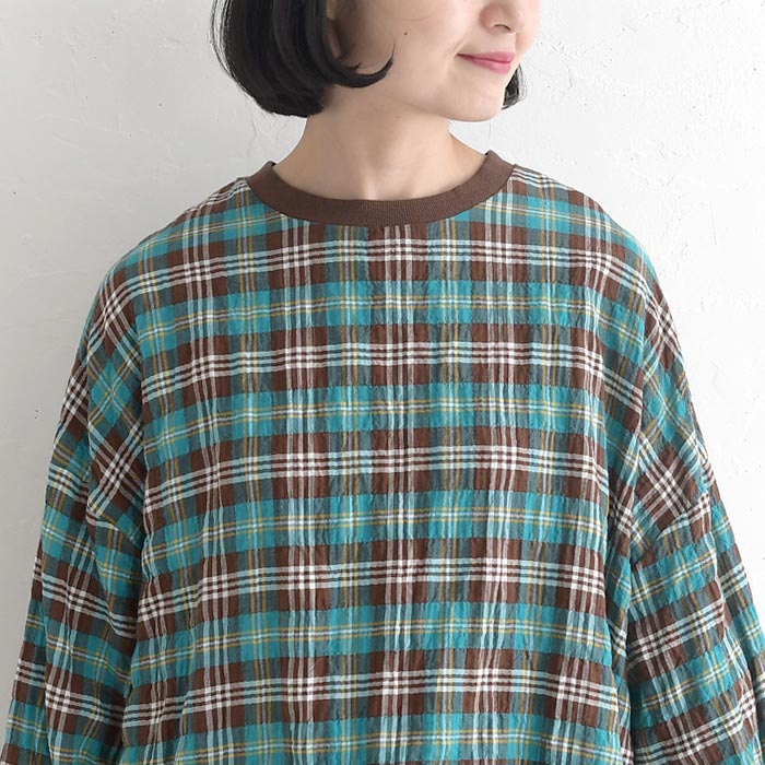 プルオーバー ブラウス 長袖 レディース シャツ 綿シャーリング Bliss bunch  25AW1003, | Bliss bunch | 16