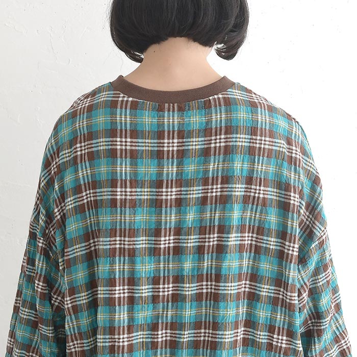 プルオーバー ブラウス 長袖 レディース シャツ 綿シャーリング Bliss bunch  25AW1003, | Bliss bunch | 17