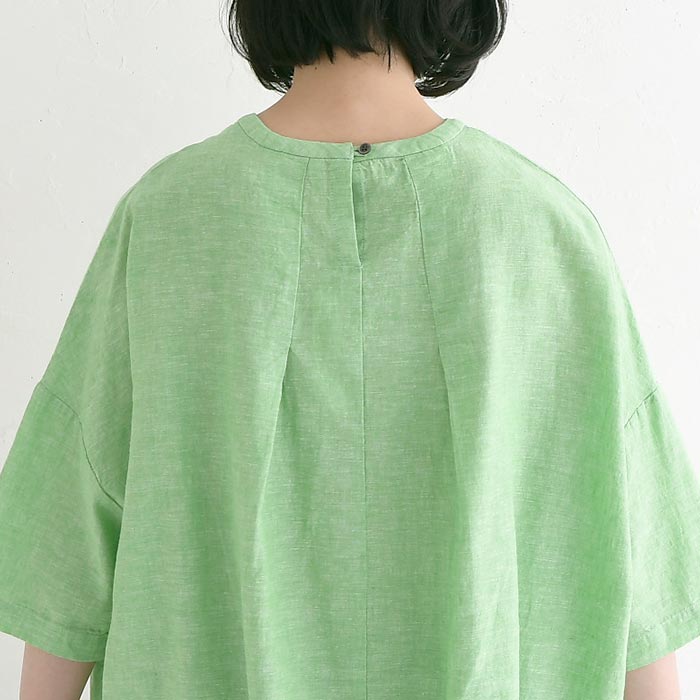 プルオーバー ブラウス 綿麻 ストライプ シャンブレー Bliss bunch 春 夏 30代 40代 50代 26SS0501, | Bliss bunch | 16