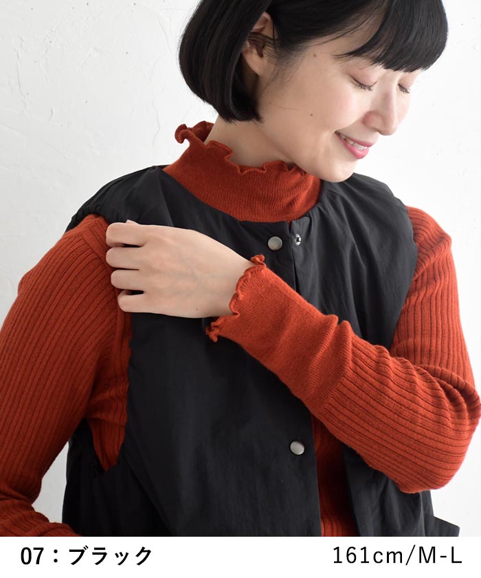 中綿ベスト レディース 軽量 軽い インナー 季節の変わり目 25AW1024, |  | 13