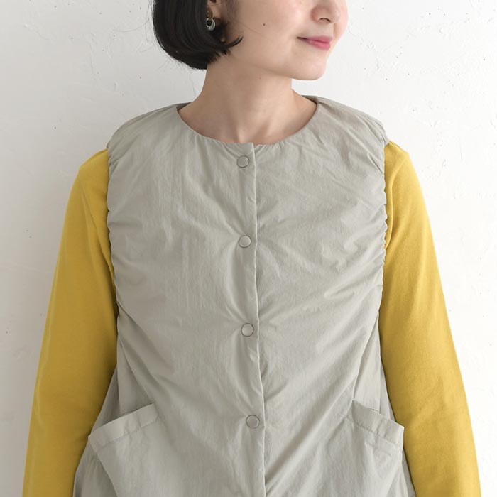 中綿ベスト レディース 軽量 軽い インナー 季節の変わり目 25AW1024, |  | 17