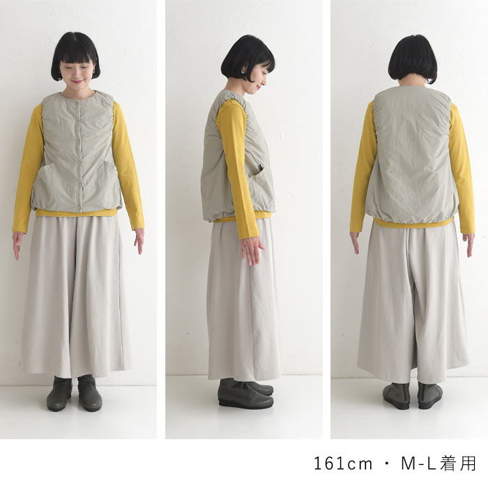 中綿ベスト レディース 軽量 軽い インナー 季節の変わり目 25AW1024, |  | 22