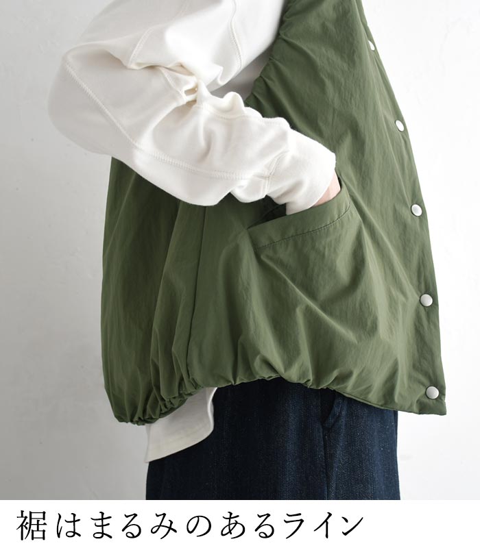 中綿ベスト レディース 軽量 軽い インナー 季節の変わり目 25AW1024, |  | 08