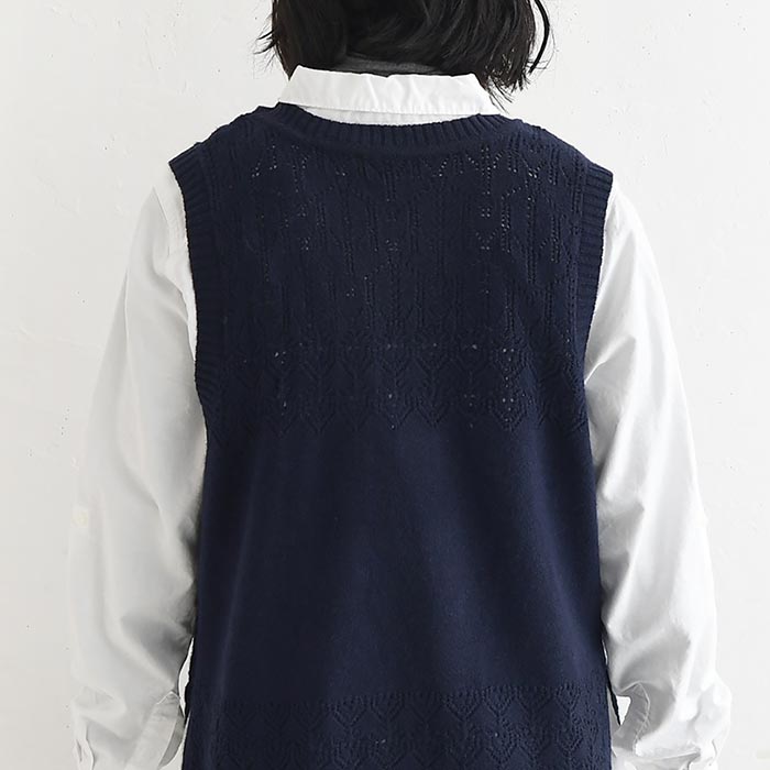 ニットベスト ウォッシャブル ふわもち  秋冬 冬 26AW1014, |  | 17