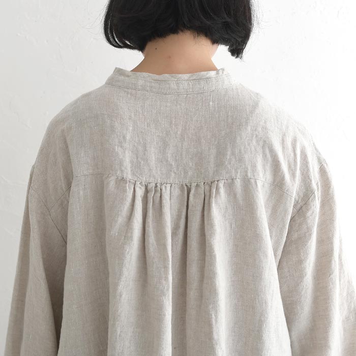 08Mab（ゼロハチマブ） チュニックブラウス 長袖 レディース スタンド