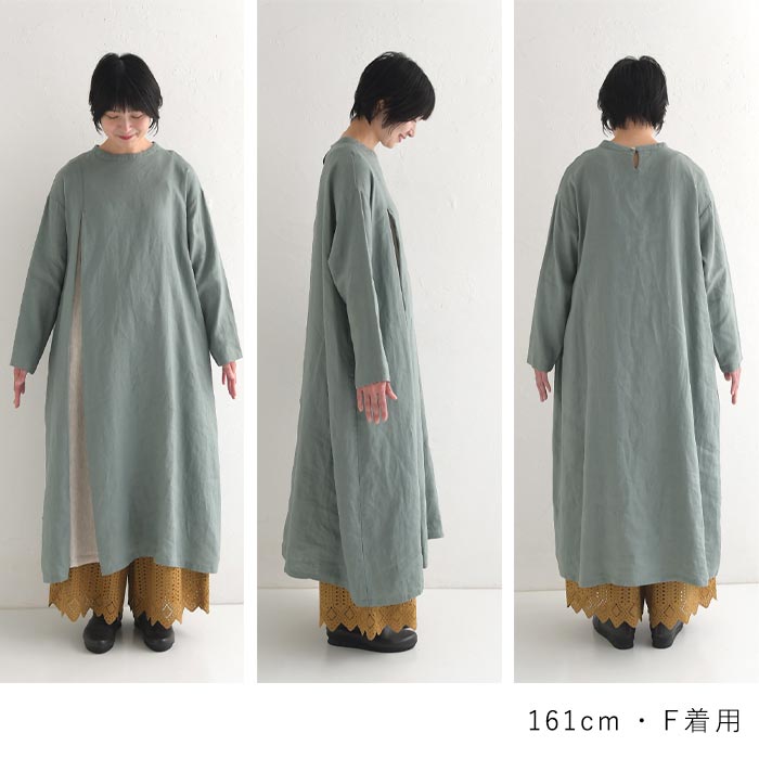 ワンピース ロング 長袖 レディース 14番手リネン バイカラー 08mab 08マブ 麻100% 24AW1108, : cf-1024hf1058 : ecoloco - 通販 - Yahoo!ショッピング ワンピース ロング 長袖 レディース 14番手リネン バイカラー 08mab 08マブ 麻100% 24AW1108, : cf-1024hf1058 : ecoloco - 通販 - Yahoo!ショッピング