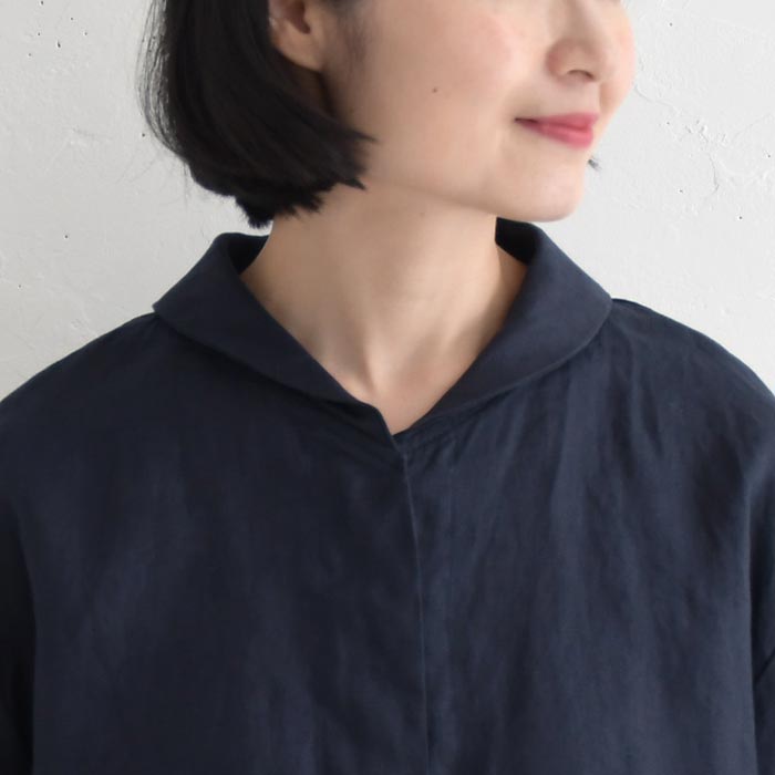 08Mab（ゼロハチマブ） ブラウス シャツ 長袖 レディース 08Mab 14番手