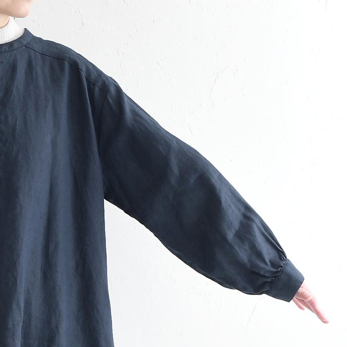 08Mab（ゼロハチマブ） チュニック レディース ふんわり袖 リネン100