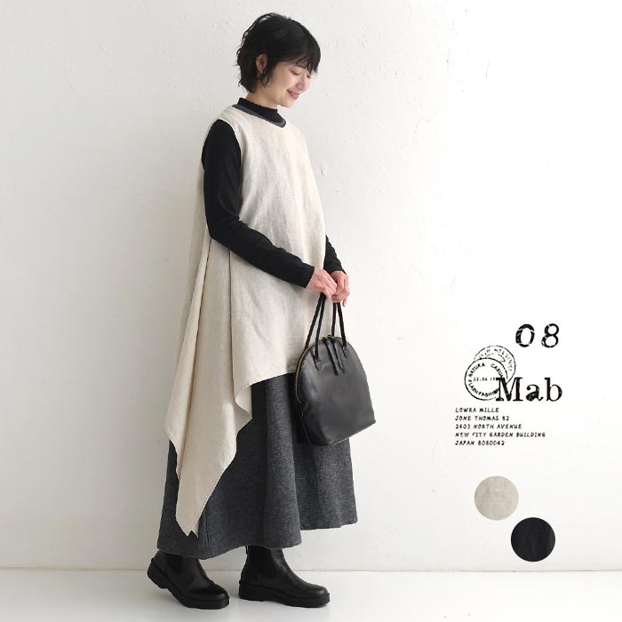 メール便可 ベスト プルオーバー レディース 08mab 08マブ 14