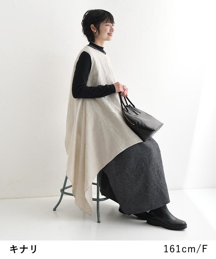 リネンのもんぺ　オリーブドラブ KO'DA STYLE トロール M オリーブ TFA （07150824）