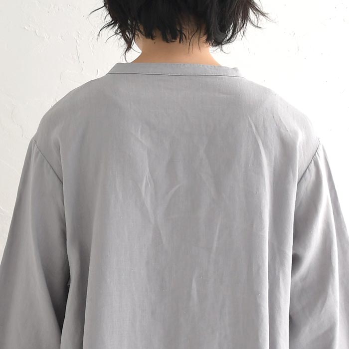 チュニック ブラウス シャツ 08Mab×ecoloco別注 14番手リネン レディース 麻100％ 大きいサイズ 25SS0204, c14, | 08Mab | 14