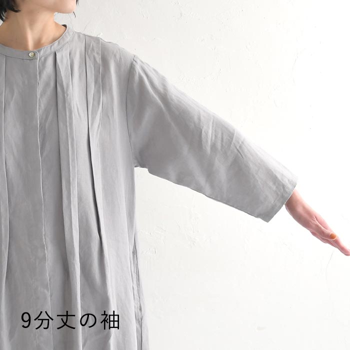 チュニック ブラウス シャツ 08Mab×ecoloco別注 14番手リネン レディース 麻100％ 大きいサイズ 25SS0204, c14, | 08Mab | 16