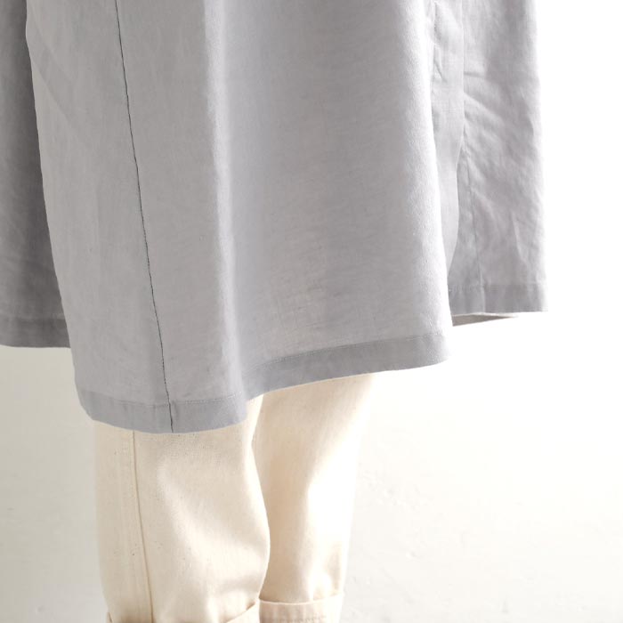 チュニック ブラウス シャツ 08Mab×ecoloco別注 14番手リネン レディース 麻100％ 大きいサイズ 25SS0204, c14, | 08Mab | 17