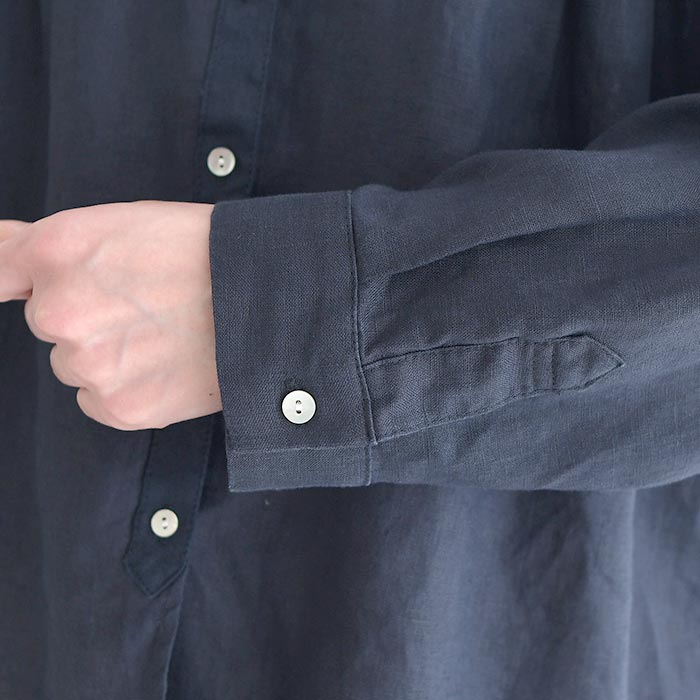 最大20％OFFクーポンあり ブラウス 14番手リネン 麻100% 08Mab 夏 春 リネンシャツ 30代 40代 50代 26SS0424, 爆買の画像