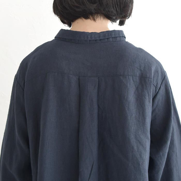 08Mab（ゼロハチマブ） チュニックワンピース 麻100％ 08Mab 14番手
