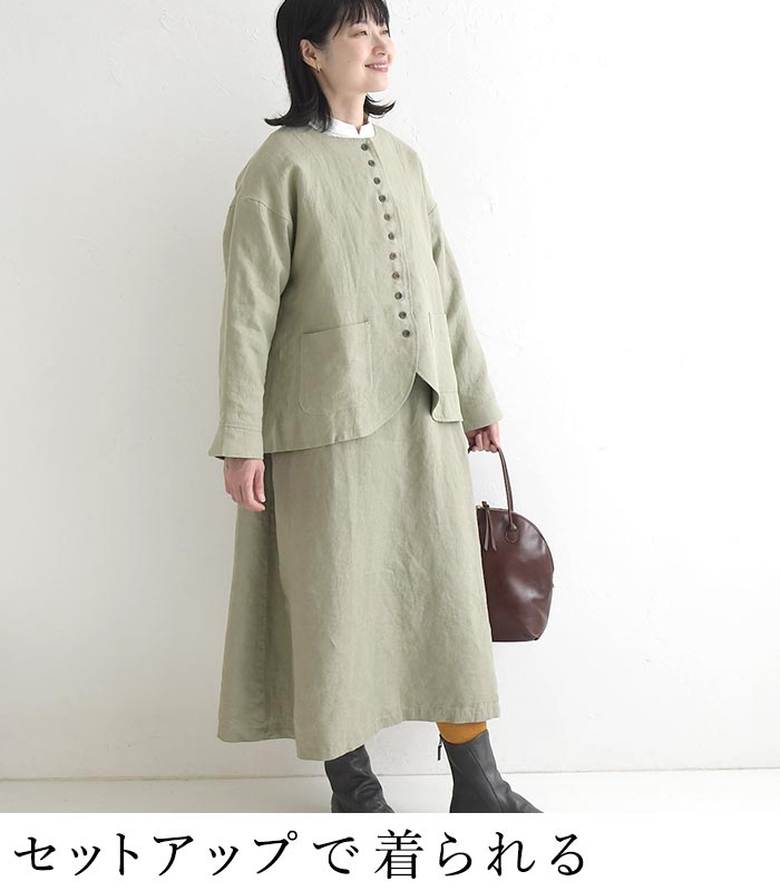 08Mab（ゼロハチマブ） ジャケット 9番手リネン 秋 冬 26AW1002