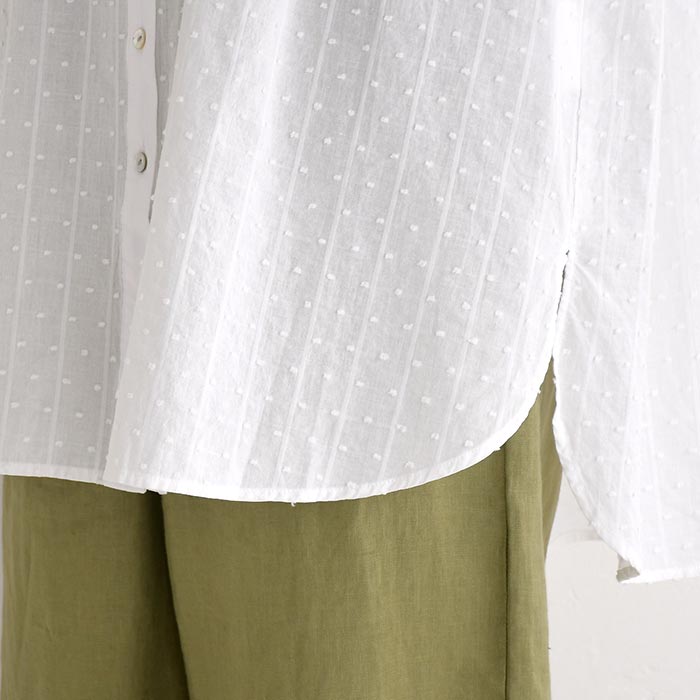 ブラウス レディース おしゃれ コットンドビーピンタック Sorte cuff 綿100％ 25SS0530, |  | 16