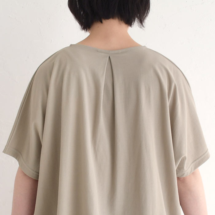 メール便可 接触冷感 5分袖 プルオーバー レディース Tシャツ カットソー鹿の子 ドルマン 25SS0620R,　爆買 |  | 19