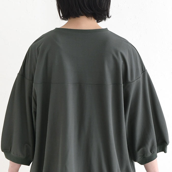 プチプラ接触冷感 カットソー 裾ドロスト レディース Tシャツ 無地 鹿の子 春夏 大きいサイズ 26SS0522, |  | 17