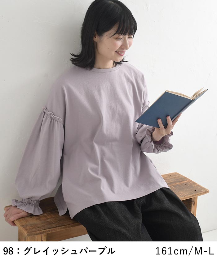 プルオーバー コットンバスク ギャザー袖  秋 冬 26AW1009, |  | 10