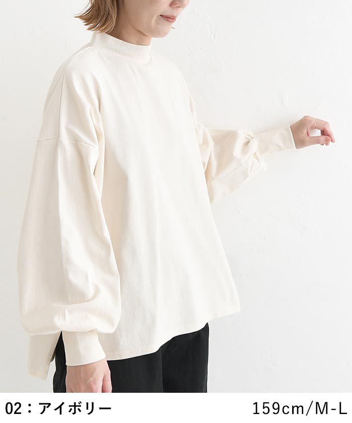 早割10％OFFクーポン プルオーバー ハイネック カットソー ボーダー 無地 綿100％  春 秋 冬 30代 40代 50代 26AW0904, |  | 12