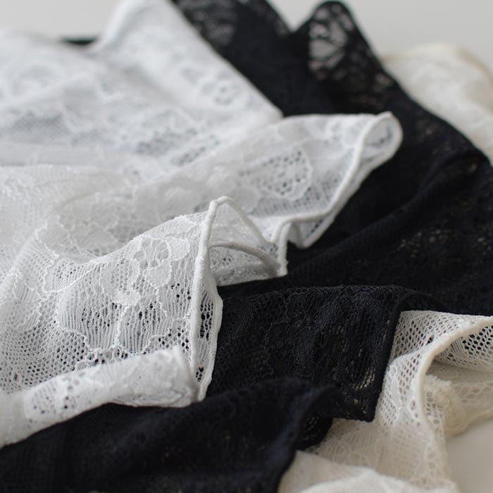 2点までメール便可 つけ襟 ネックカバー レース フェイクカラー 総レース フリル レディース ハイネック 26SS0116R, |  | 16